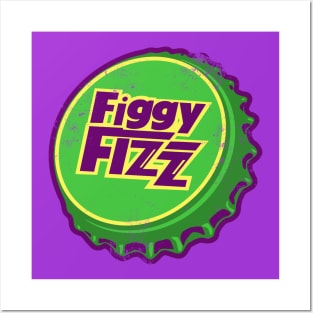 Retro Vintage Figgy Fizz Soda Bottlecap Posters and Art